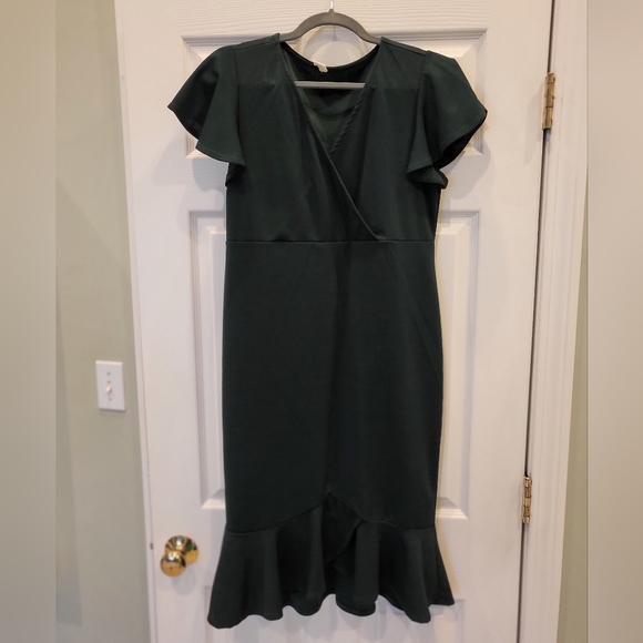 Maternity Ruffle Dress - Picture 2 of 7